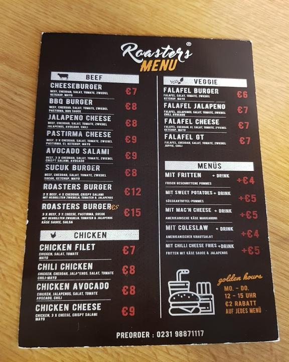 Roasters Burgers